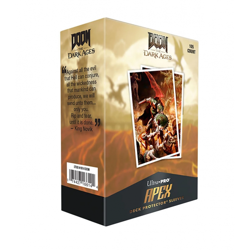 Ultra PRO APEX Sleeves DOOM Doom Slayer 105 Protège-cartes