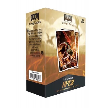 Ultra PRO APEX Sleeves DOOM Doom Slayer 105 Protège-cartes